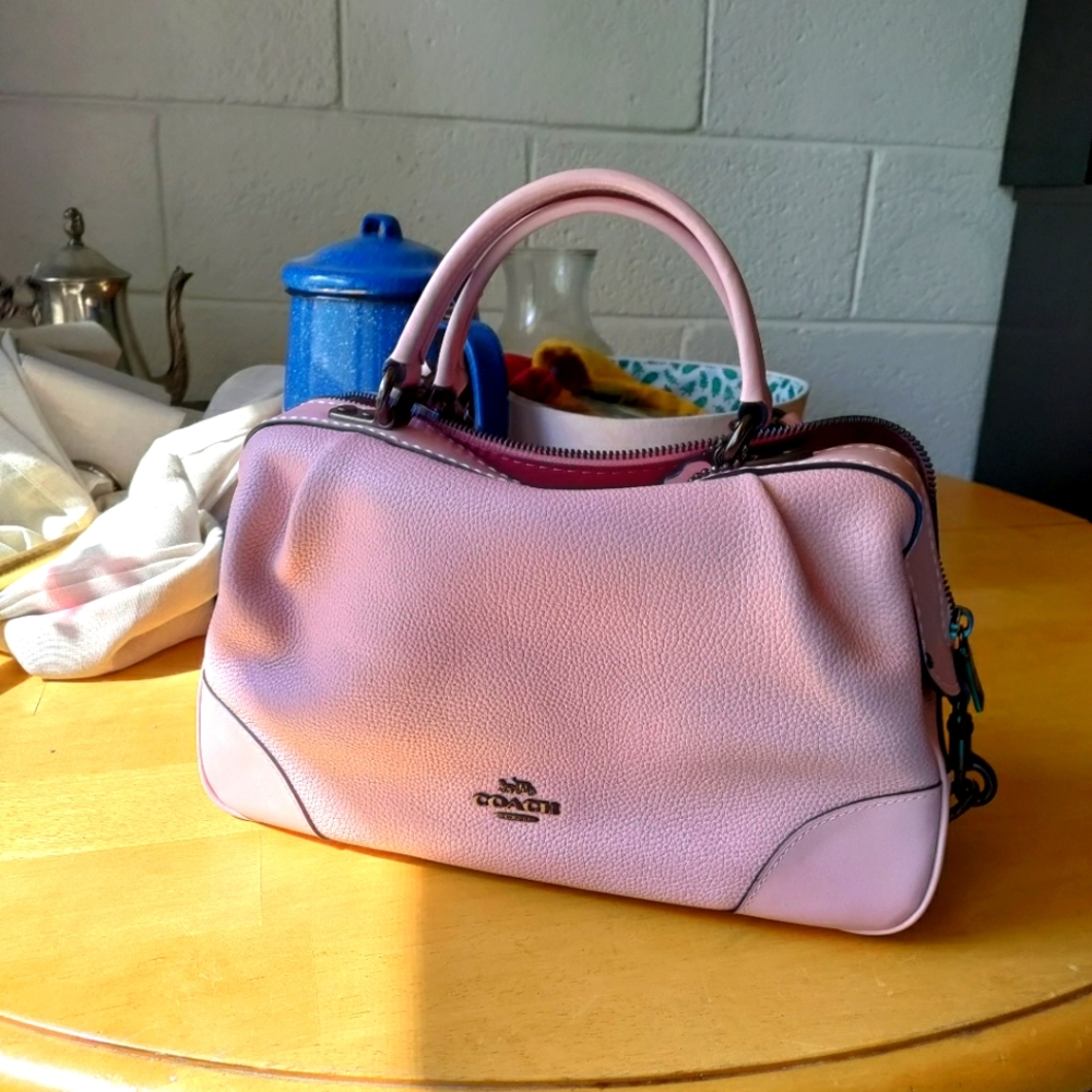 Coach NY Lane 69621 Pink Leather Purse
